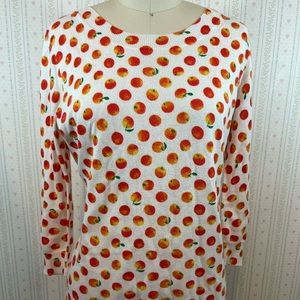 J. Crew orange/peach? Sweater.